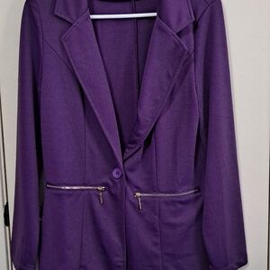 Elegant Purple Women's Blazer
